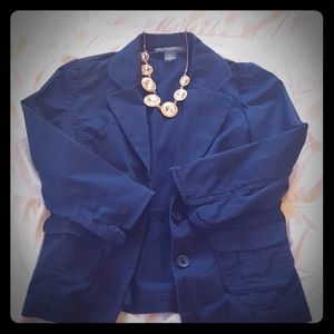 BANANA REPUBLIC Size 6 Navy Blazer